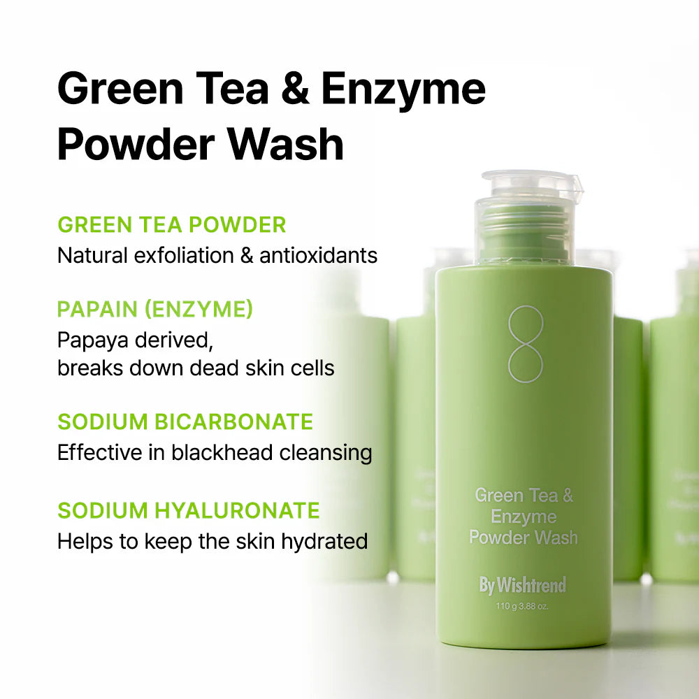 By Wishtrend Green Tea & Enzyme Powder Wash