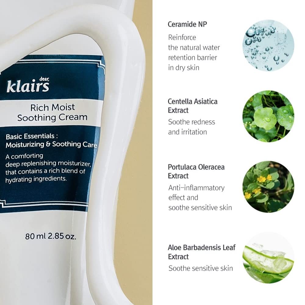 Dear, Klair Rich Moist Soothing Cream