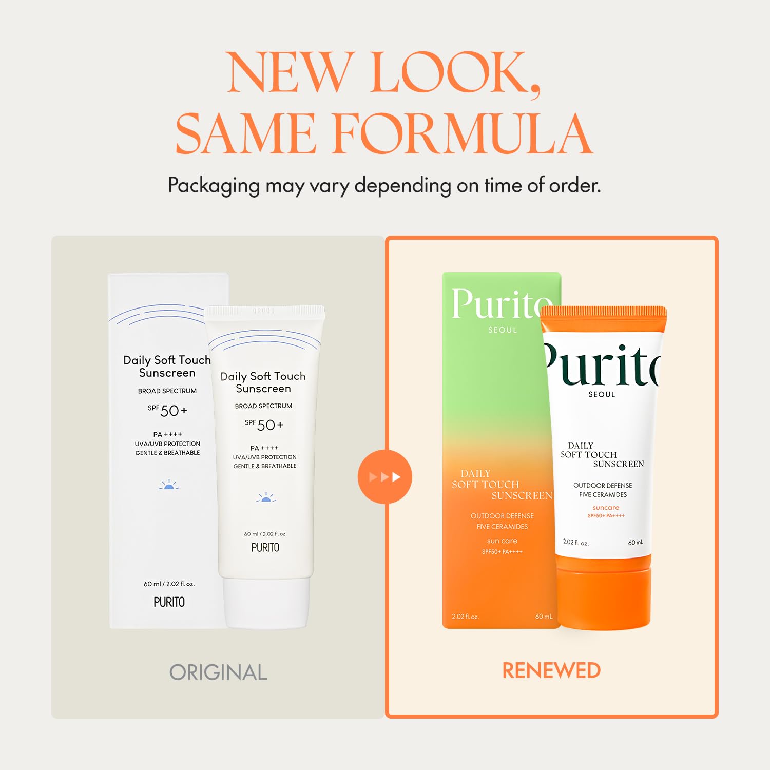 Purito Daily Soft Touch Sunscreen SPF50+ PA++++