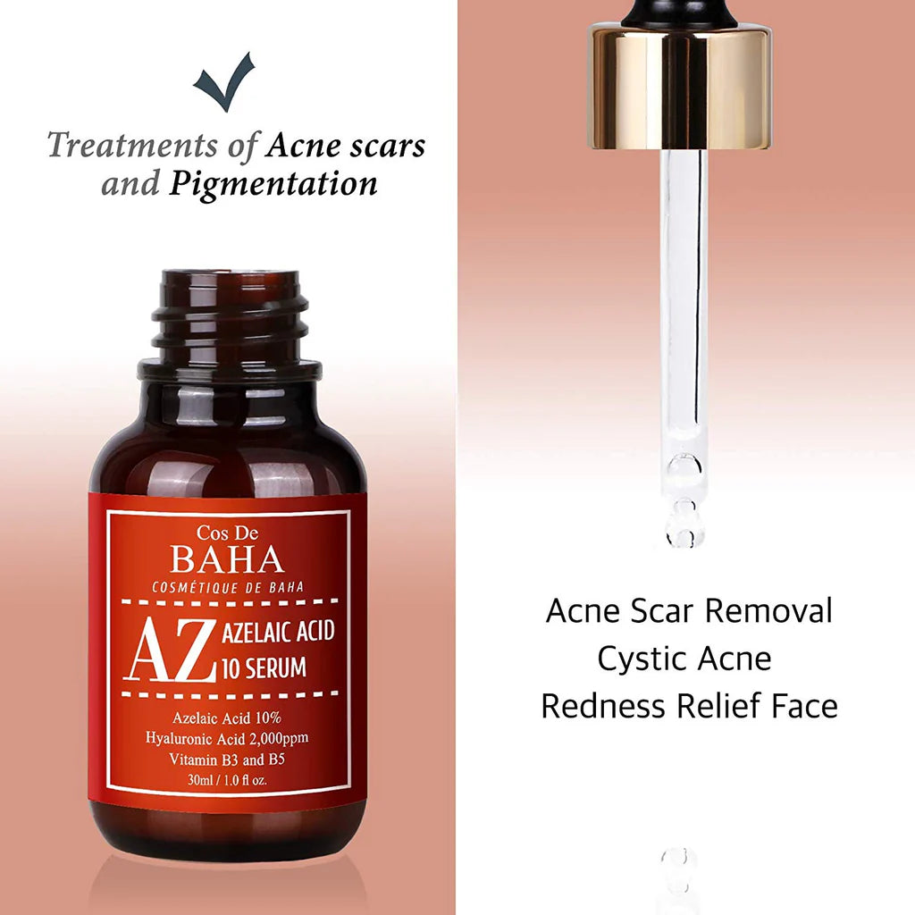 Cos De BAHA Azelaic Acid 10% Facial Serum with Niacinamide