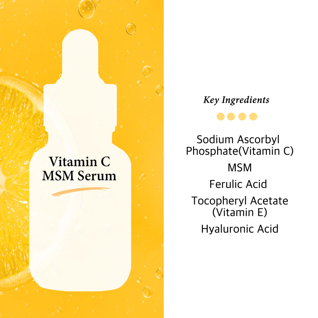 Cos De BAHA Vitamin C Facial Serum with MSM (30ml)