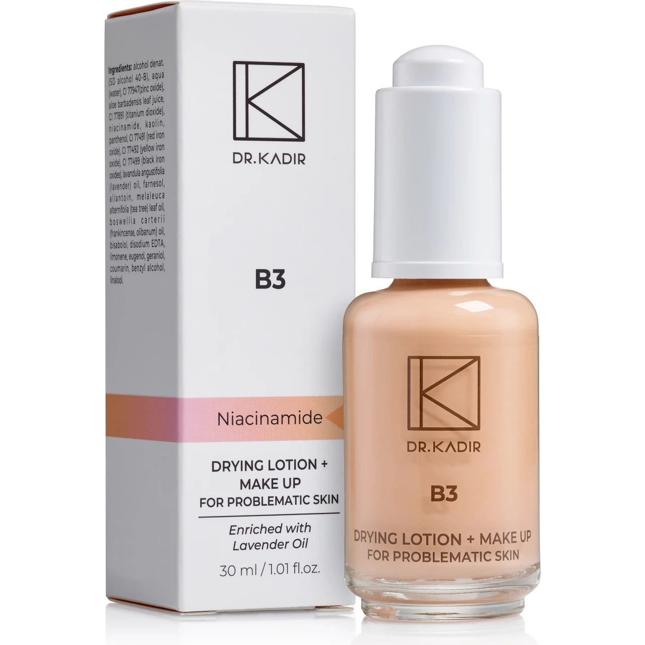 Dr. Kadir B3 Drying Lotion + Make Up